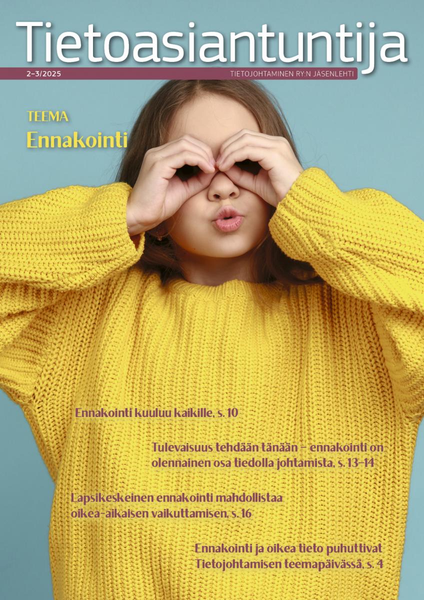 Tietoasiantuntija-lehti 2-3/2025 kansikuva